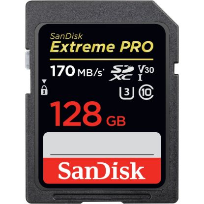  Зображення Модуль флеш-пам'яті SanDisk Extreme Pro SDXC Card 128GB - 170MB/s V30 UHS-I U3; EAN: 619659170325 